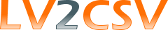 LV2CSV